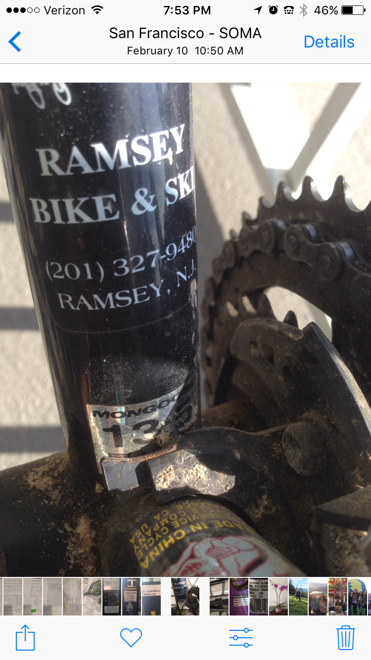 1995 Mongoose 135 Black