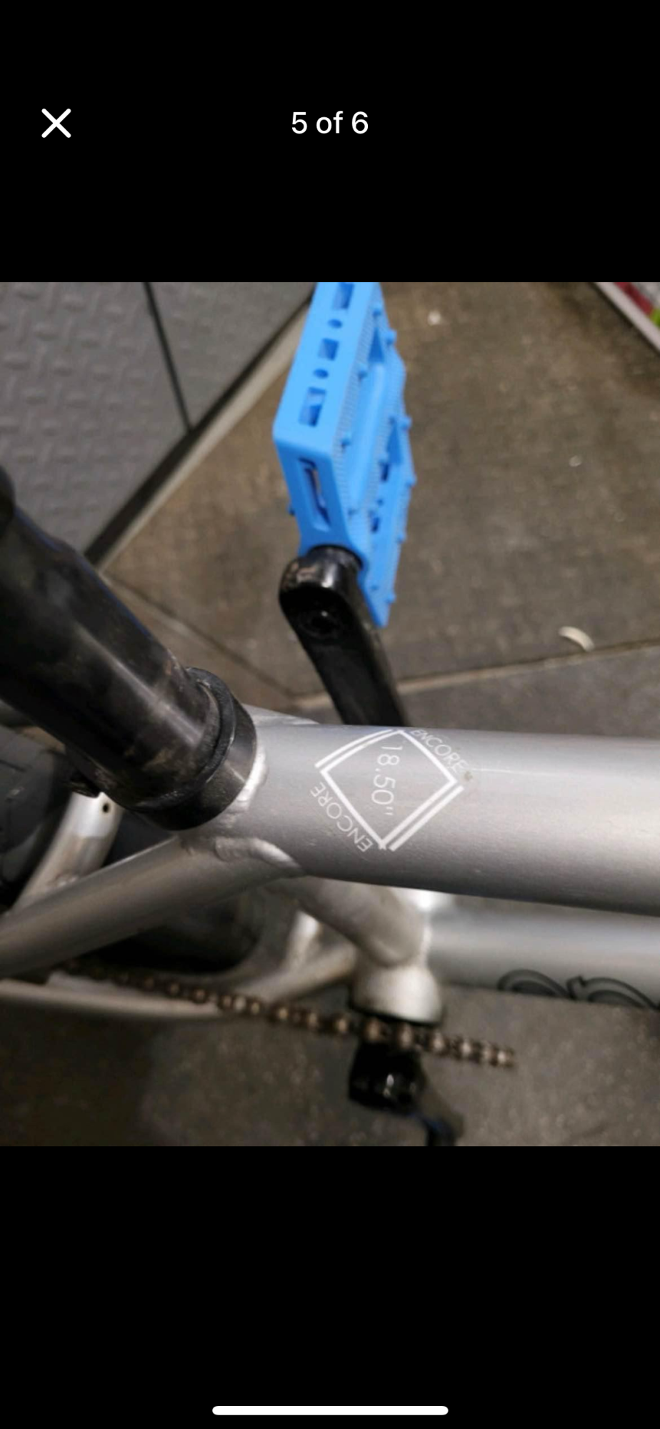 Encore Amp 18.5 Silver, gray or bare metal, Blue, and Stickers tape or other cover-up
