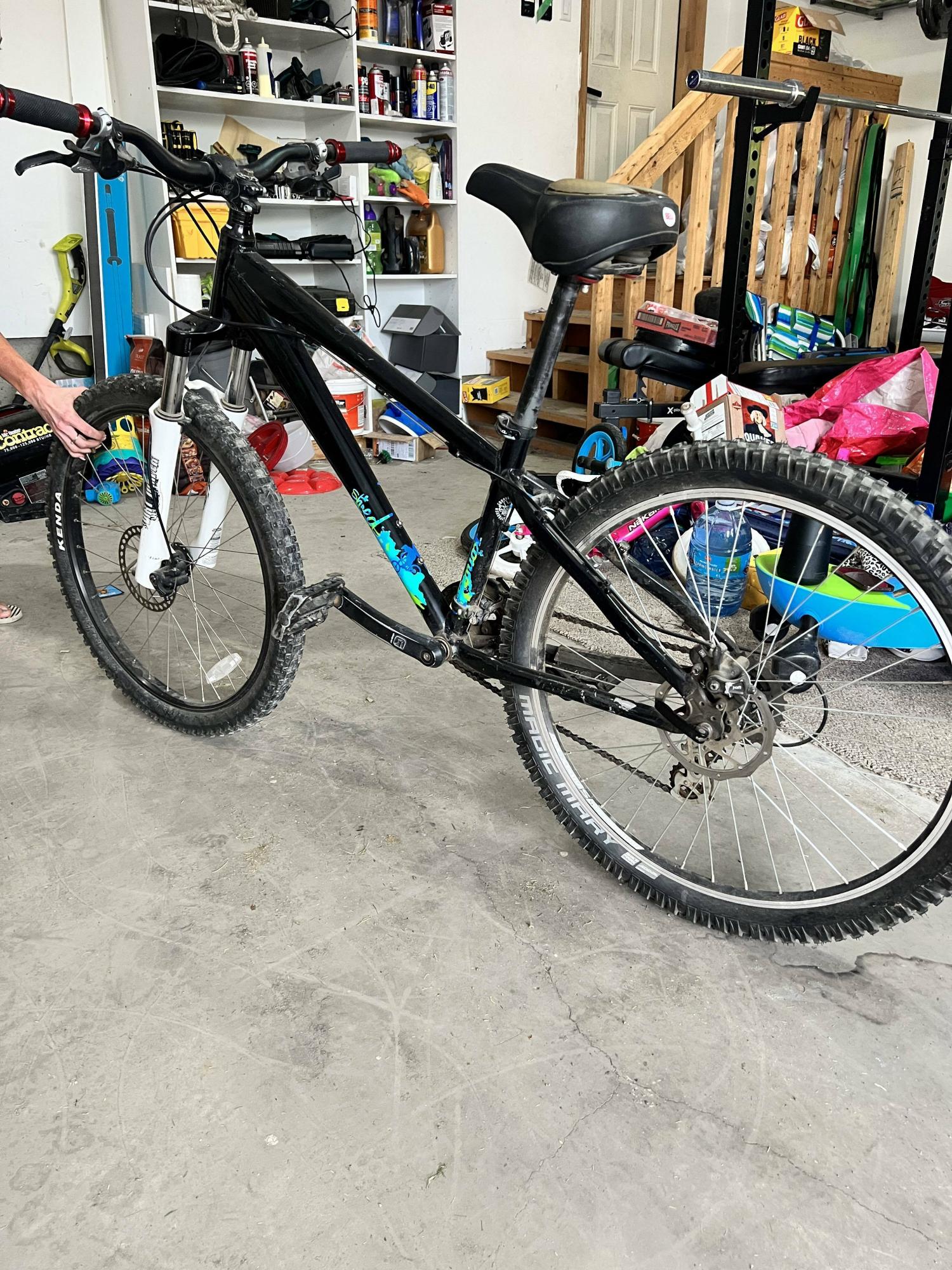 2011 Kona Shred Black, Teal, and Green