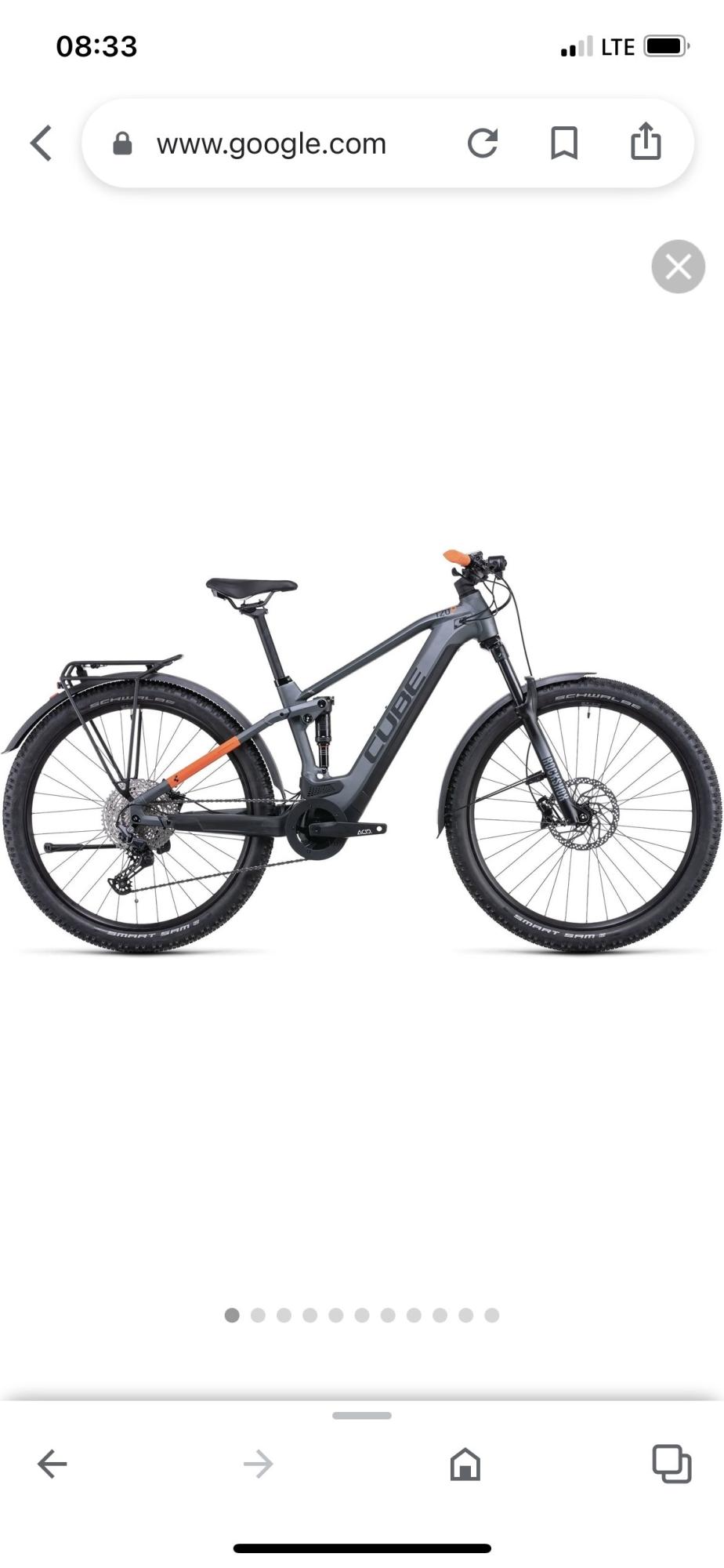 2021 Cube Fully Cube Stereo Hybrid 120 Pro Allr... Silver, gray or bare metal