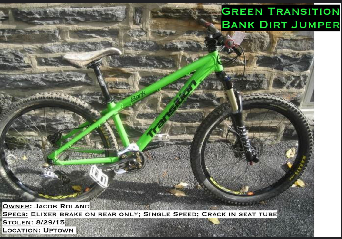 Transition Bikes Bank Dirt Jumper Green