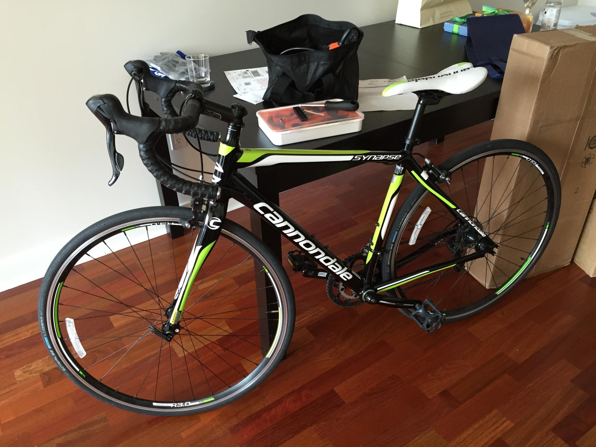 2015 Cannondale Cannondale Synapse Sora 7 Black and Green