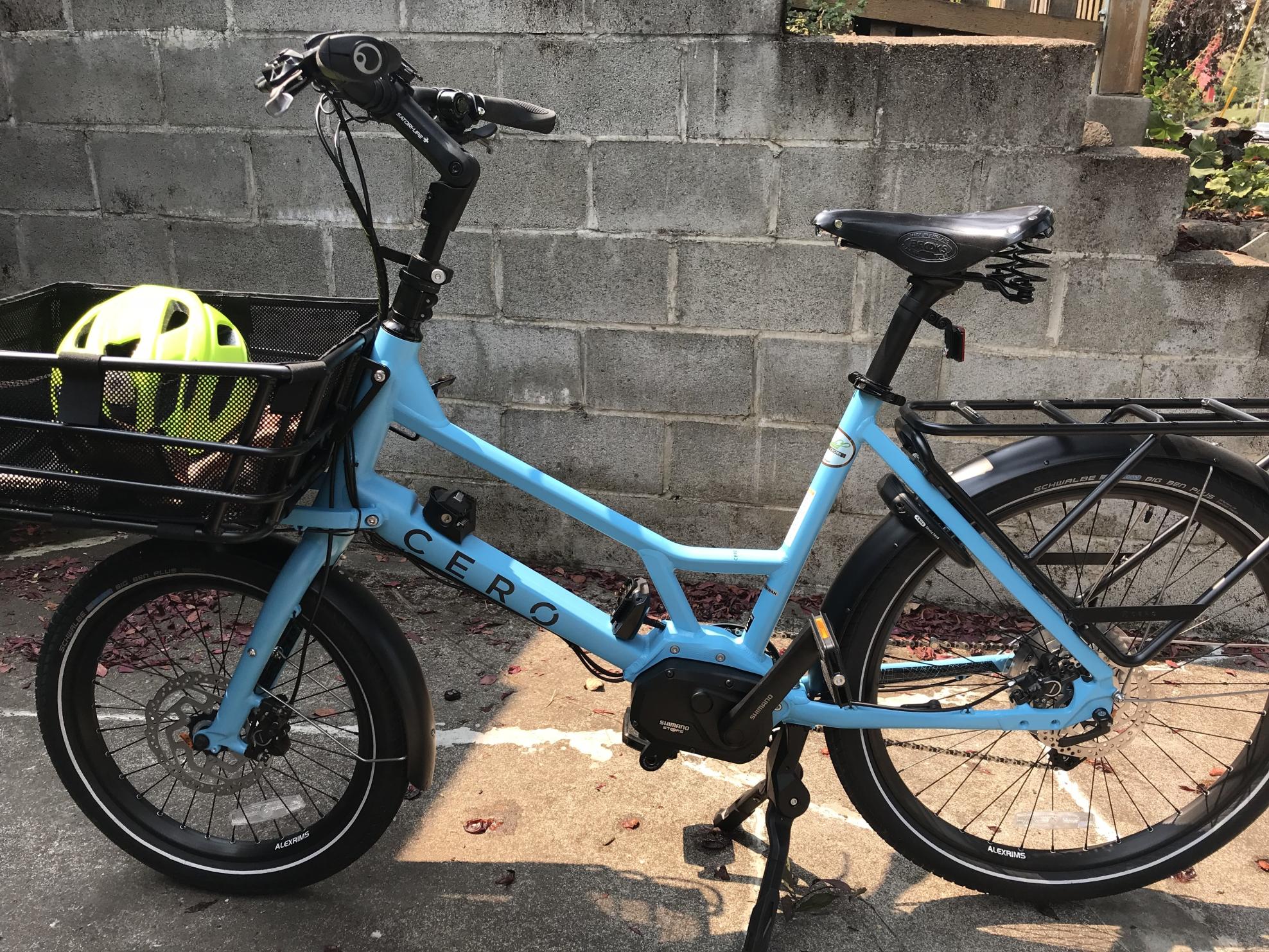 2018 Cero Cero One cargo bike (front storage) Blue