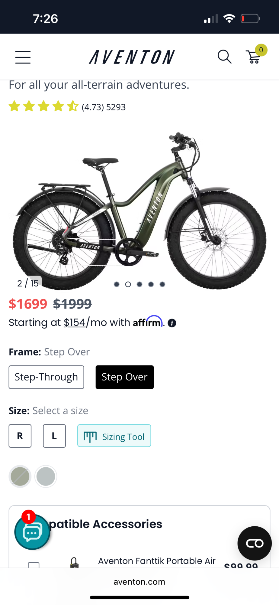 2023 Aventón Adventure ride 2 Green