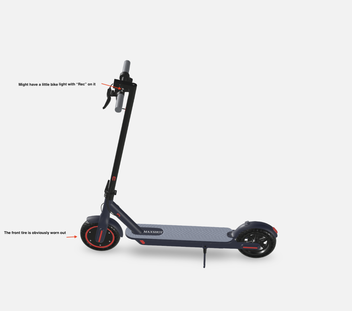 MAXSHOT e-scooter Black