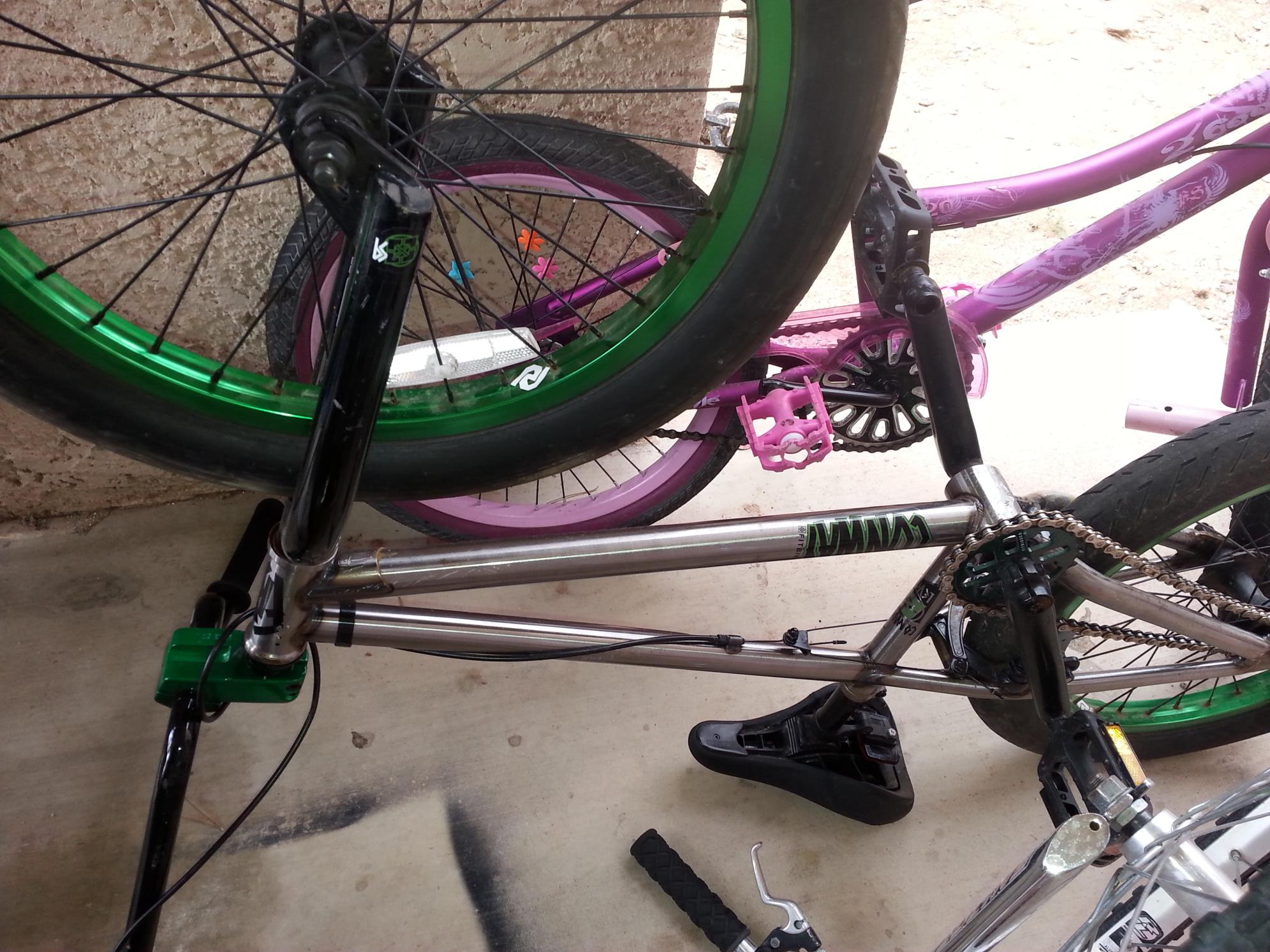 Fit bike Co. bmx Silver or Gray and Green