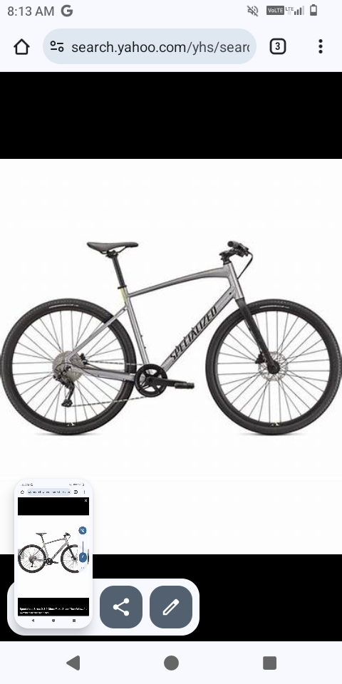 2018 Specialized Sirrus. (large) Silver, gray or bare metal
