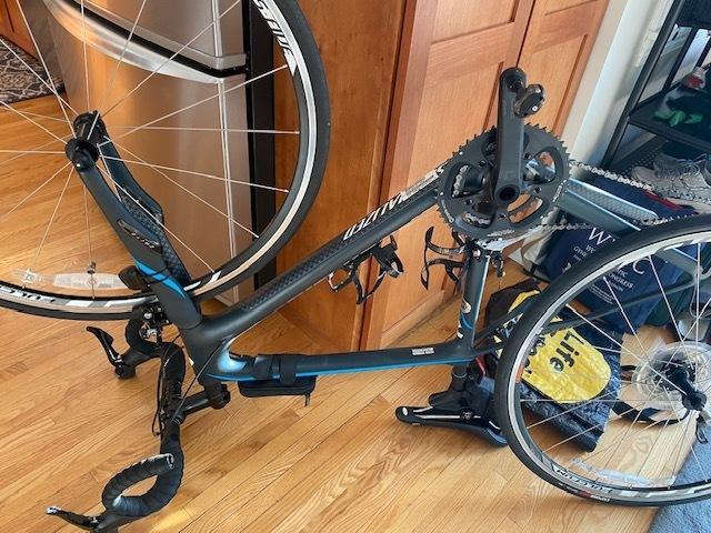 2015 Specialized Ruby Elite Rim 54 Silver, gray or bare metal and Teal