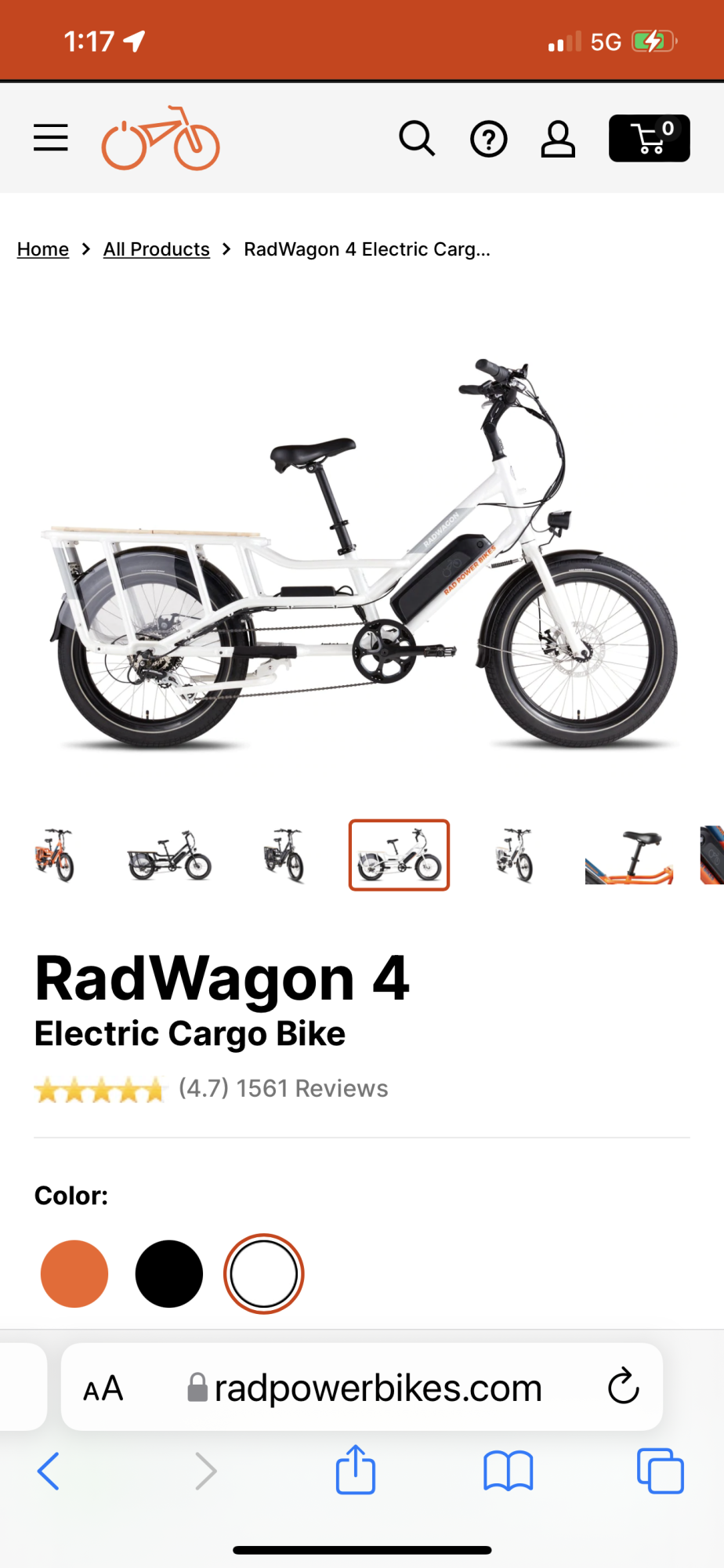 2019 Rad Power Bikes Radwagon White