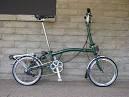 2014 Brompton Bicycle folding - racing green  Green