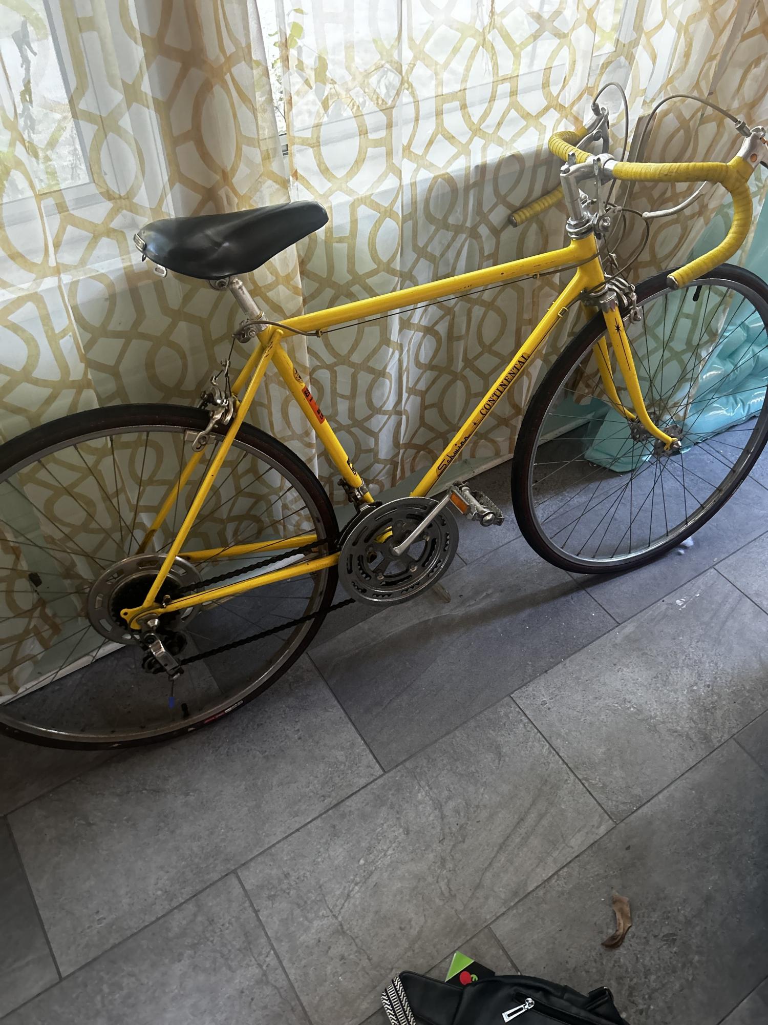 1974 Schwinn Continental Yellow or Gold