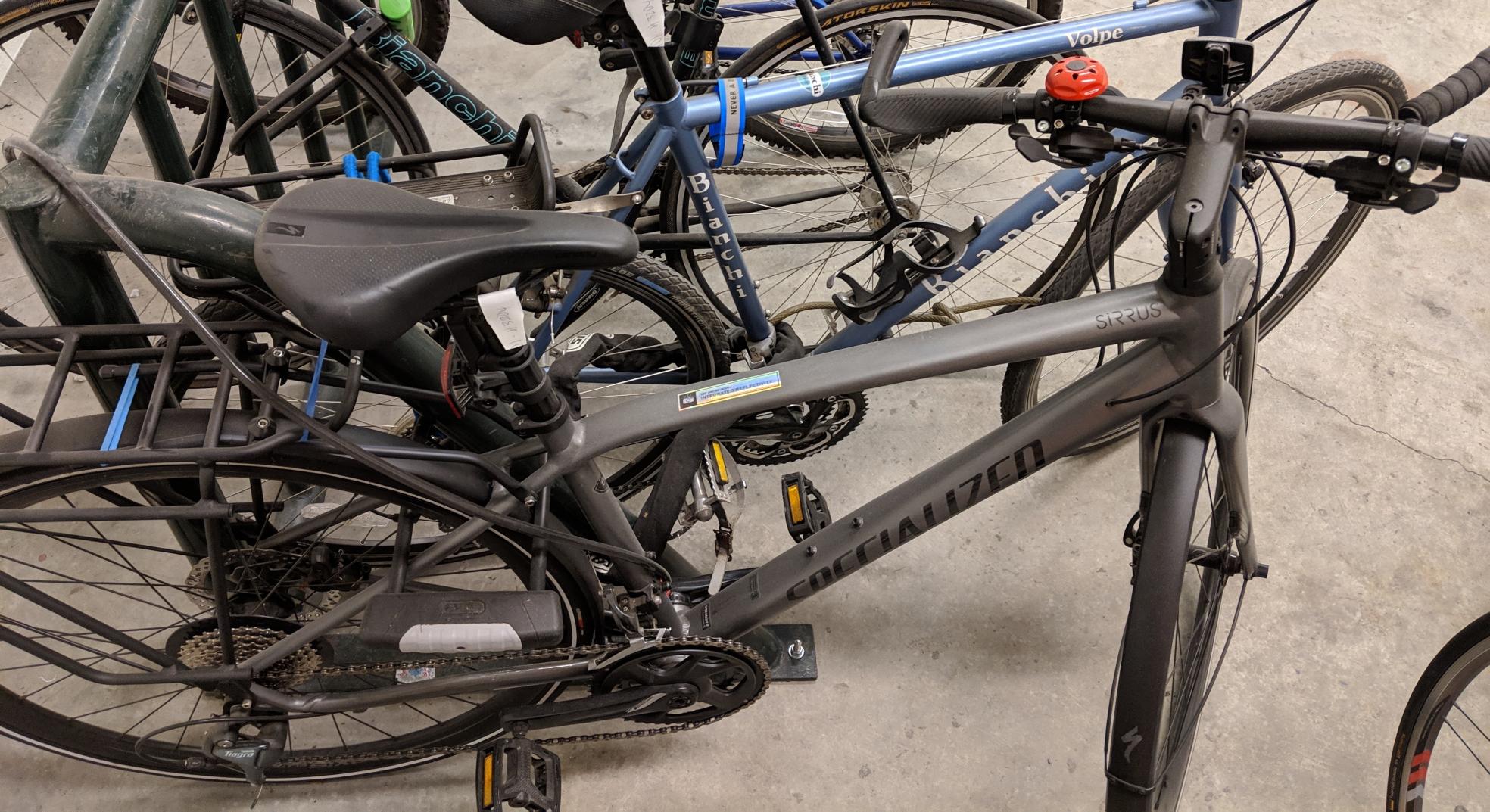 2017 Specialized Sirrus Comp City Silver, gray or bare metal