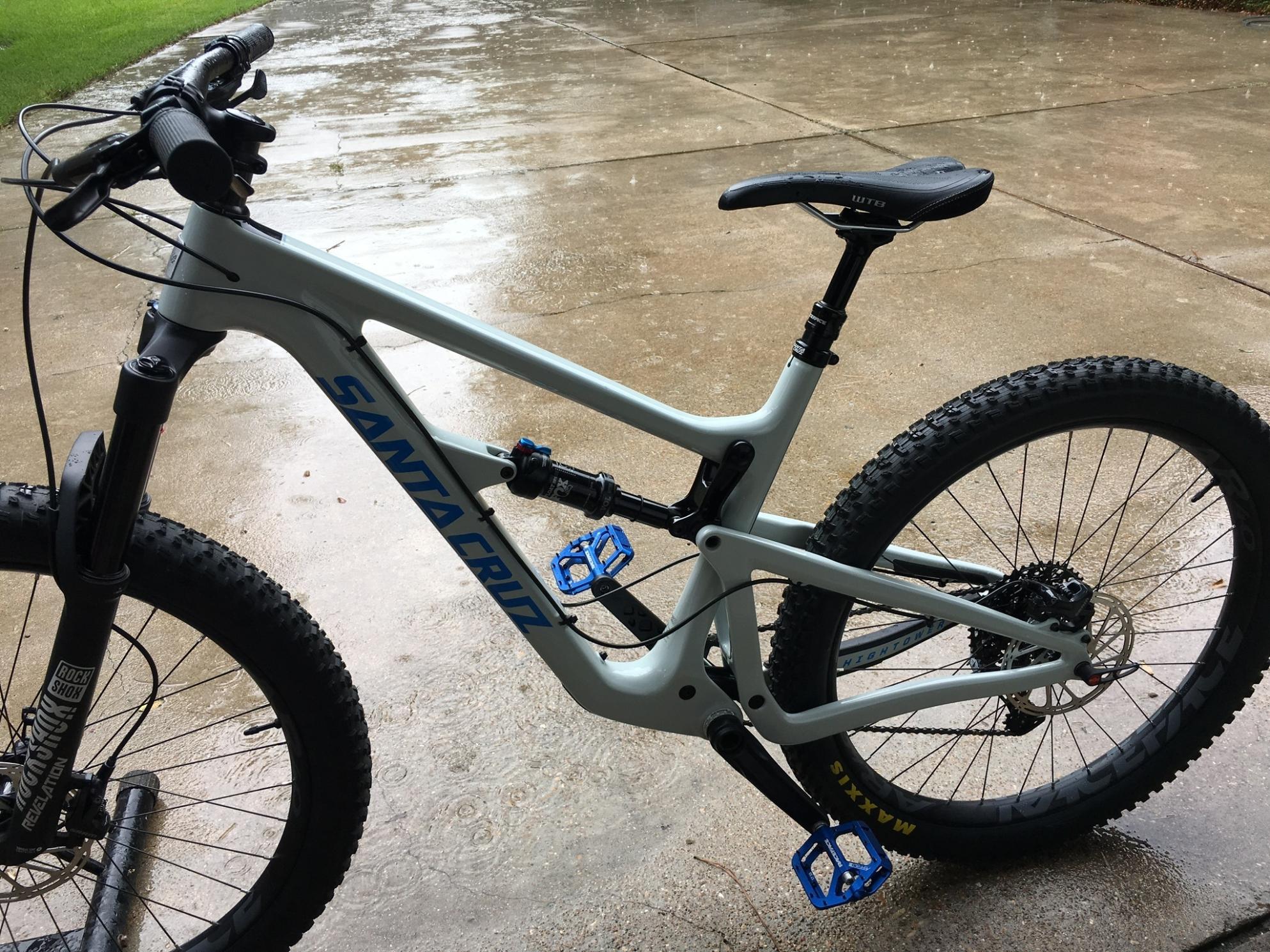 2018 Santa Cruz High Tower Silver, gray or bare metal and Blue