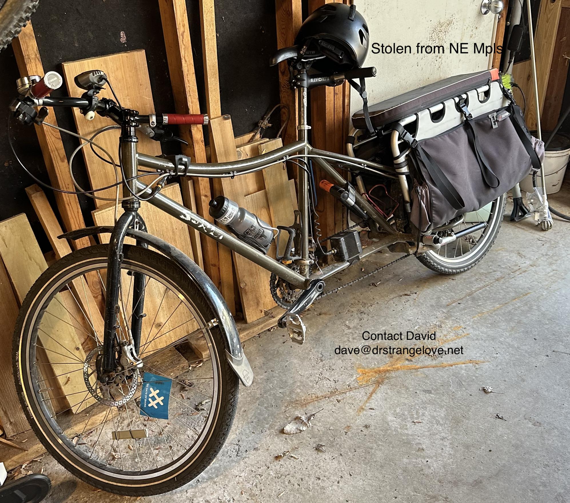 2009 Surly Big Dummy cargo bike rear (e.g. longtail) Brown