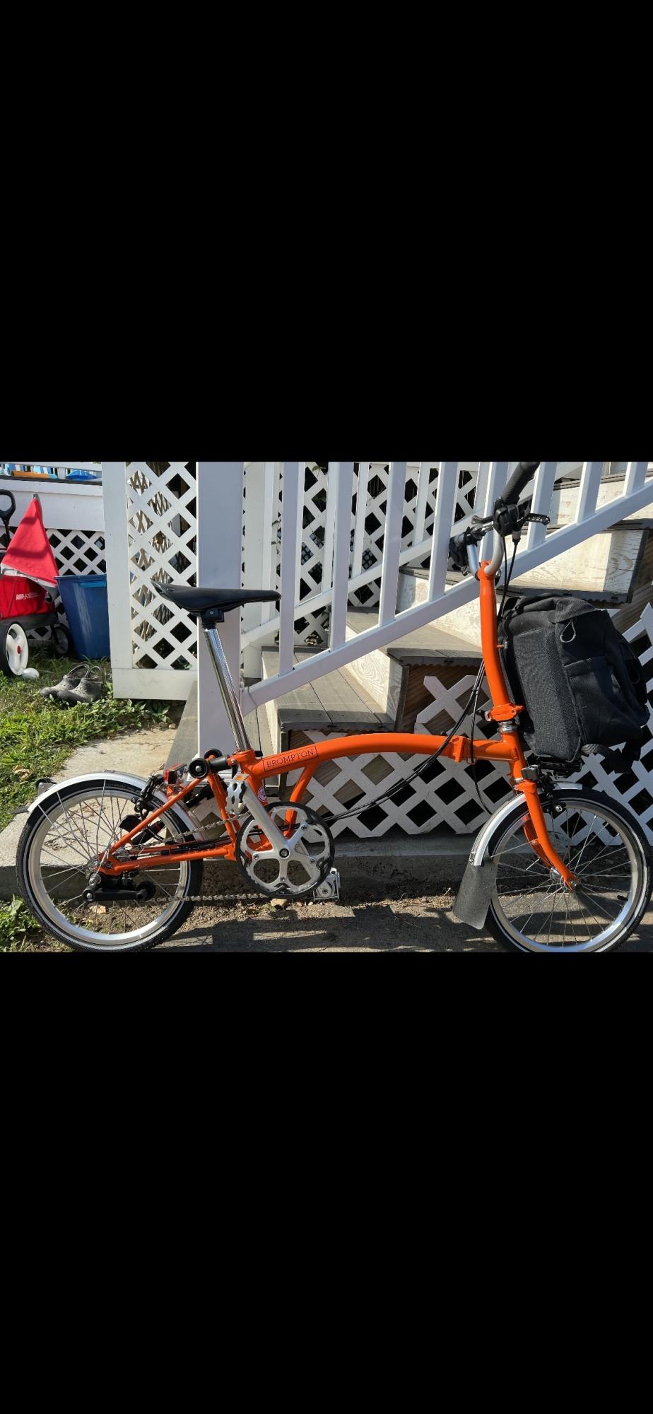 2022 Brompton Bicycle Orange