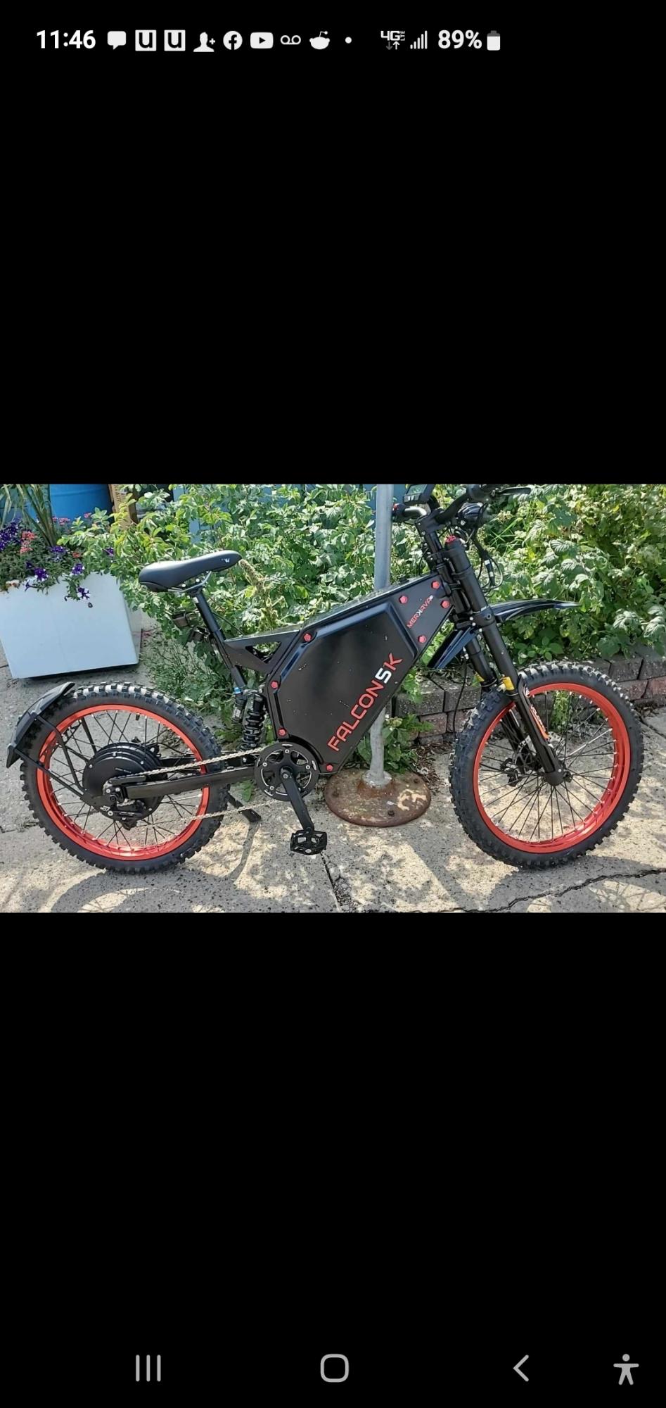 2023 Merkava Falcon5k e-skateboard (e-unicycle, personal mobility device, etc) Black