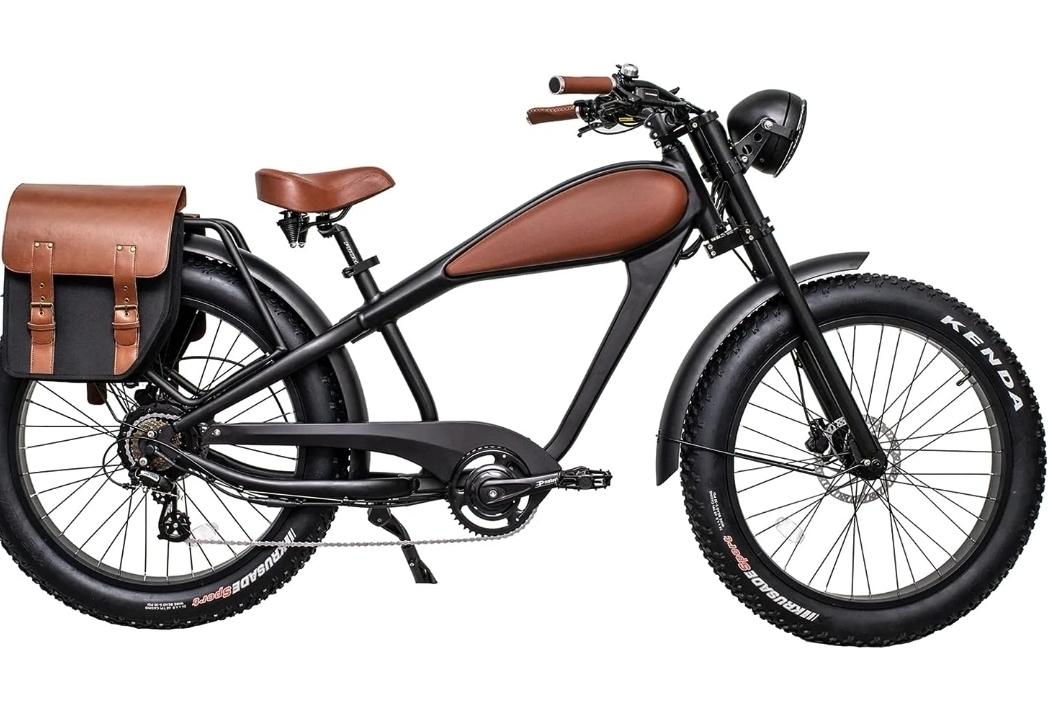 2020 Revi E-bikes Cheetah Cruiser Black and Brown