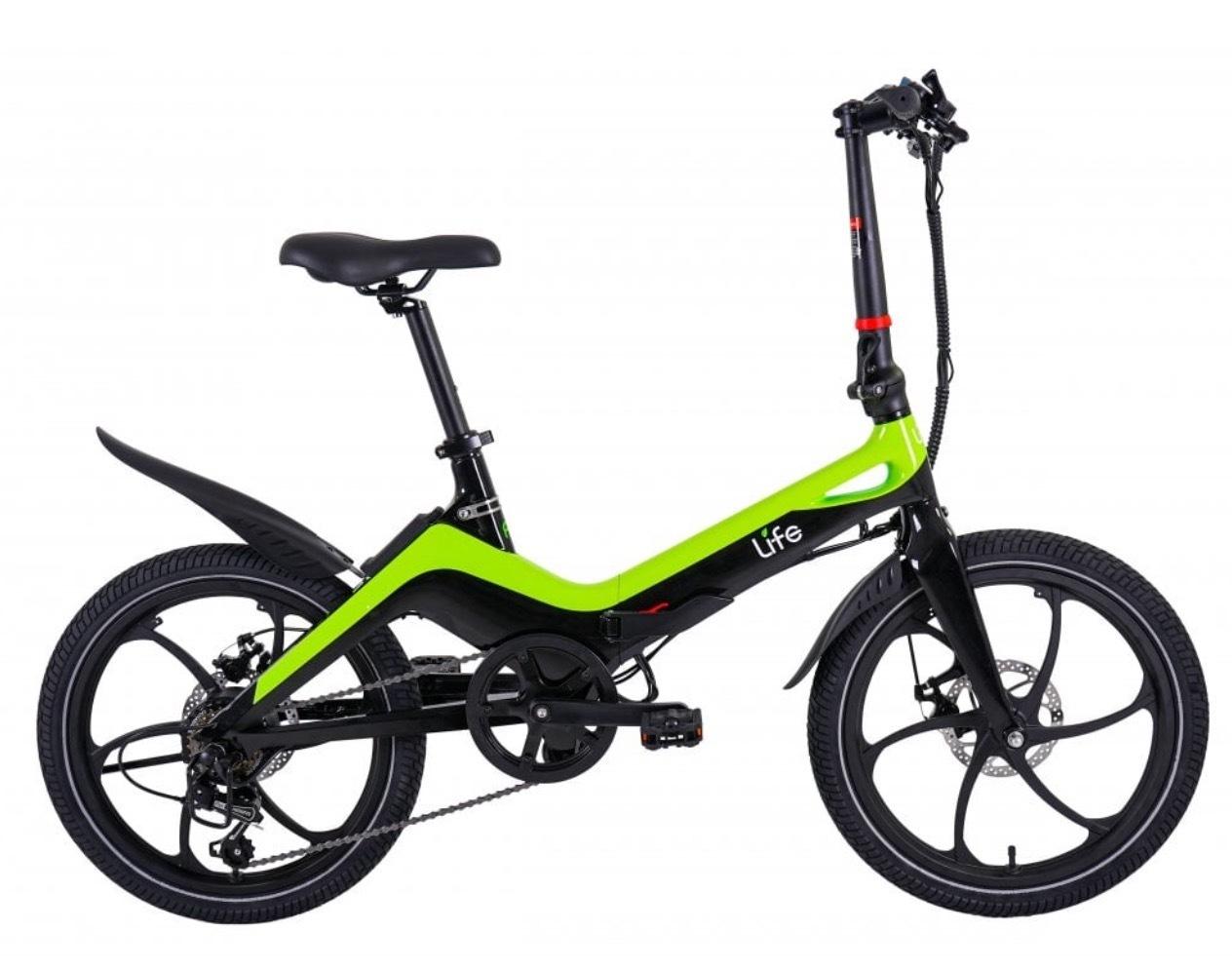 2023 Life / Li-fe Foldable E-Bike ‘Flo’ Black and Green