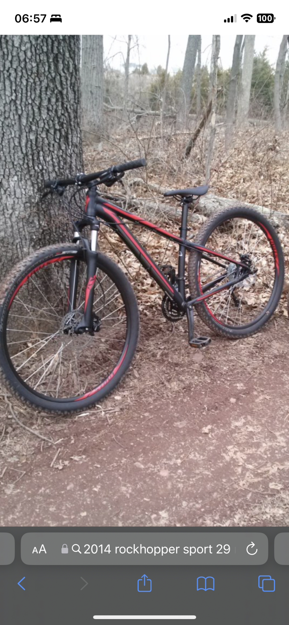 2015 Specialized Rockhopper Black and Red