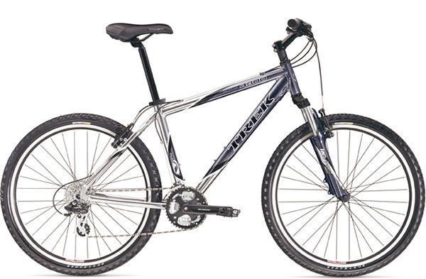 2004 Trek 4300 Black and Silver, gray or bare metal