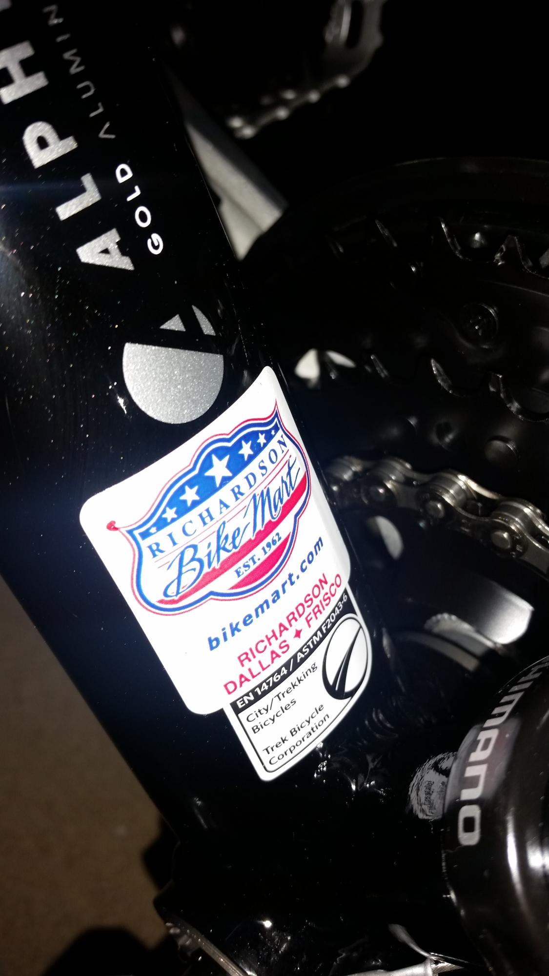 2015 Trek 7.2  Black