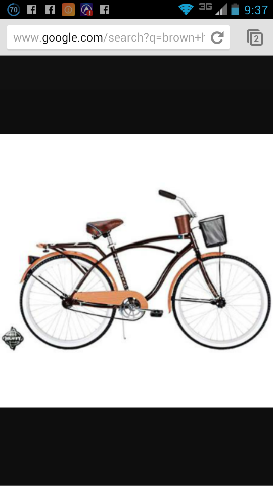 2008 Huffy beach cruiser Brown