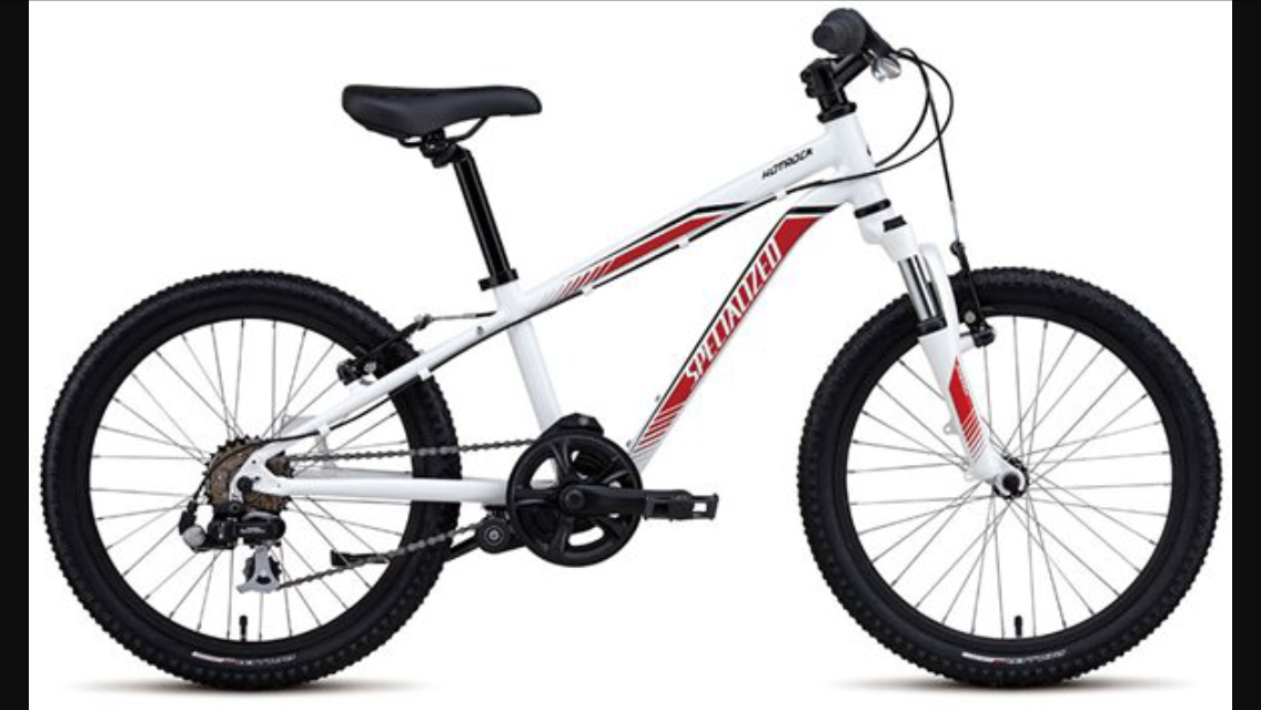 2014 Specialized Hotrock 20 6-speed Boys White and Red