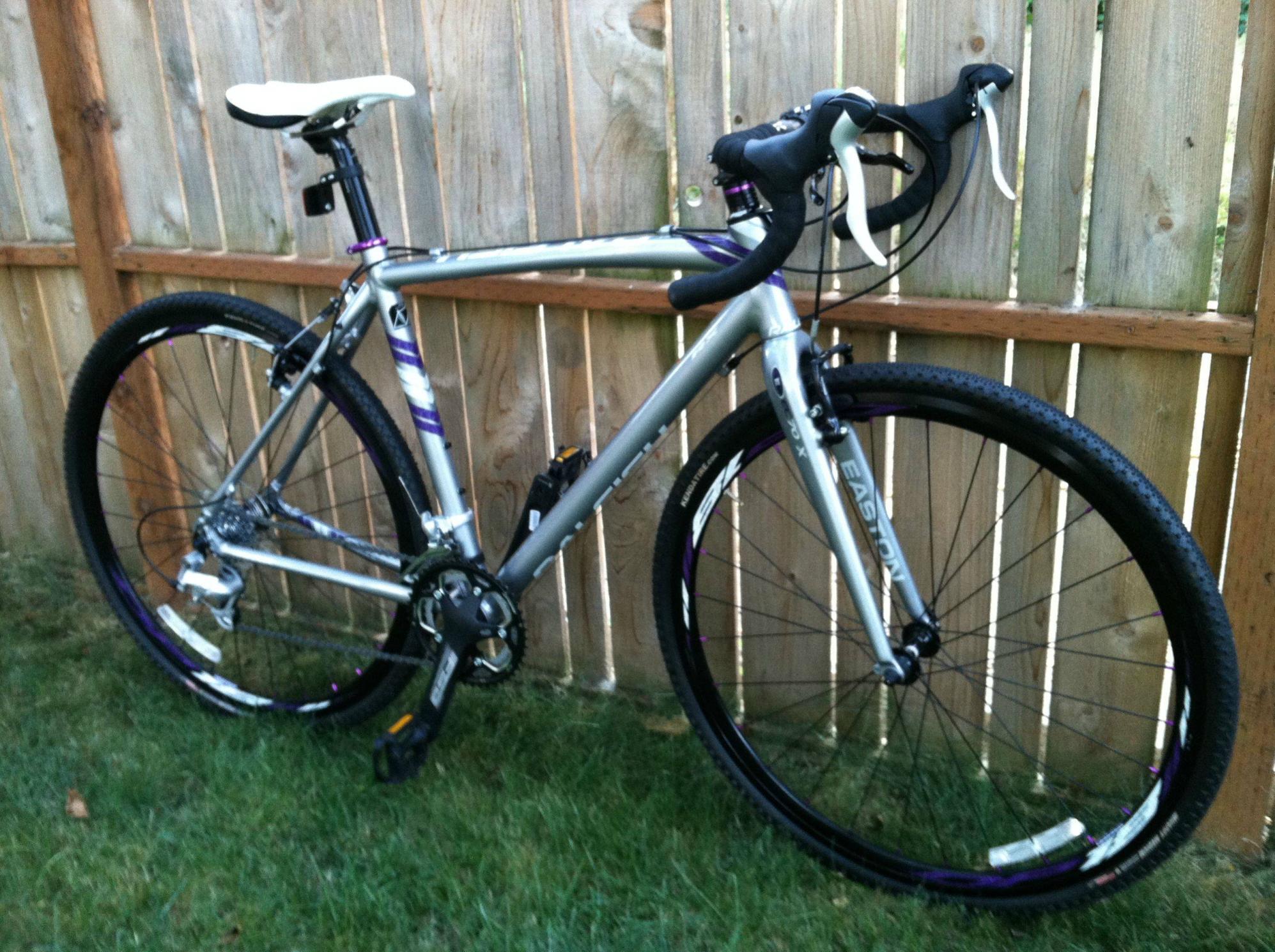 2013 Raleigh RX 1.0 (womens) Silver or Gray and Purple
