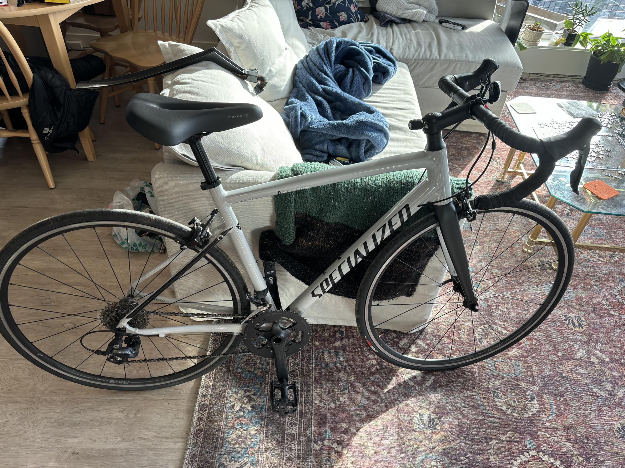 2020 Specialized Allez Silver, gray or bare metal