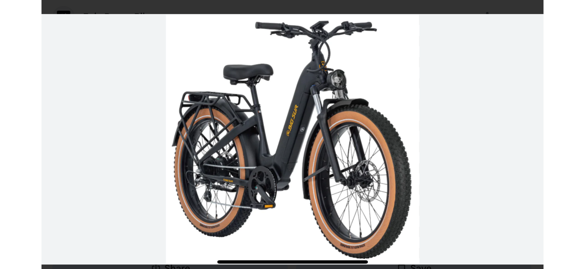 2024 AIMA E-Bike Big Sur Black and Yellow or Gold