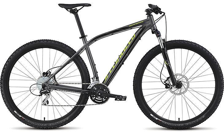 2015 Specialized Rockhopper Silver or Gray and Green