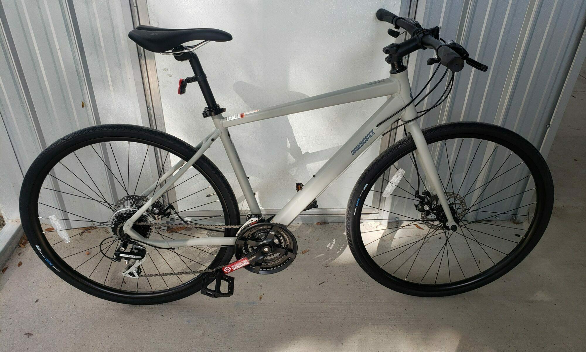 2021 Diamondback Metric 2 Silver, gray or bare metal
