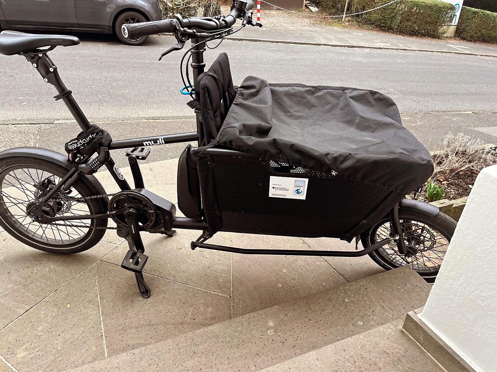 2022 Muli cycles E-muli „st“ cargo bike (front storage) Black