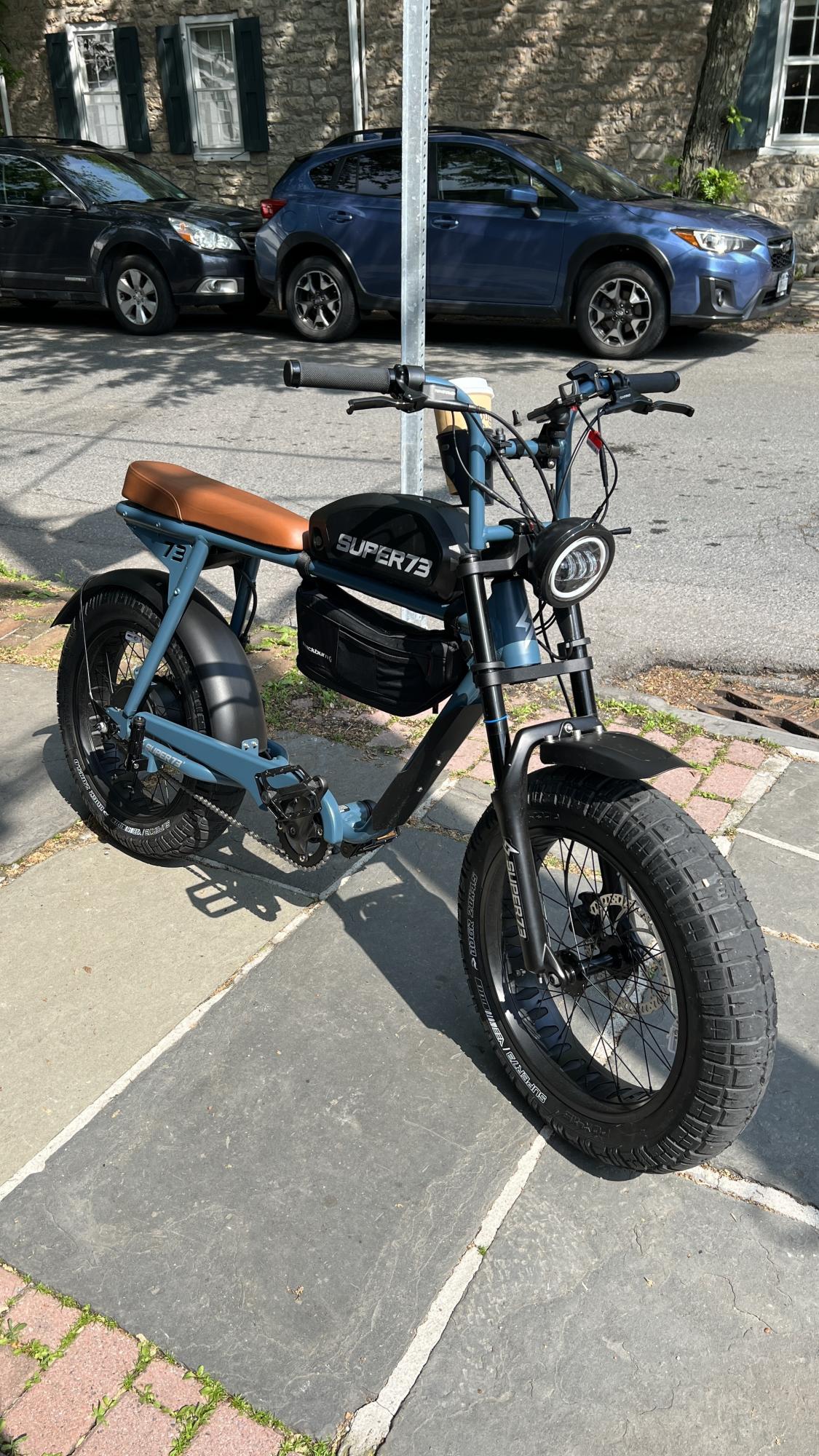 2022 Super73 S2 Teal, Brown, and Black