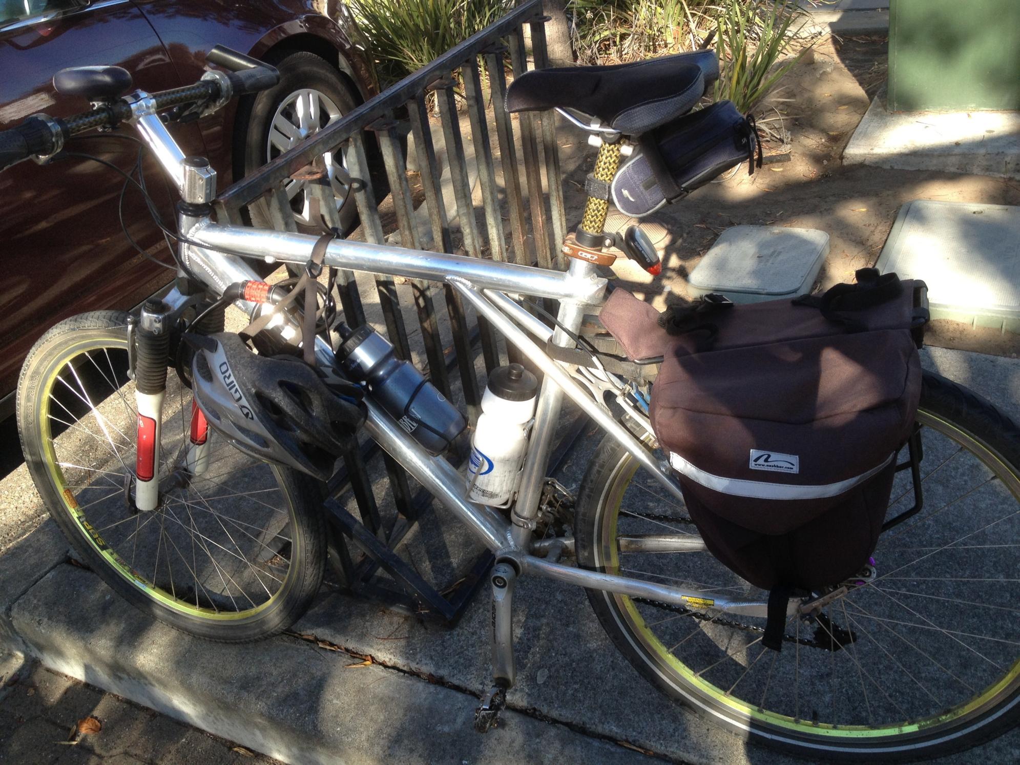 GT Bicycles Brushed aluminum no logos or stickers  Silver or Gray