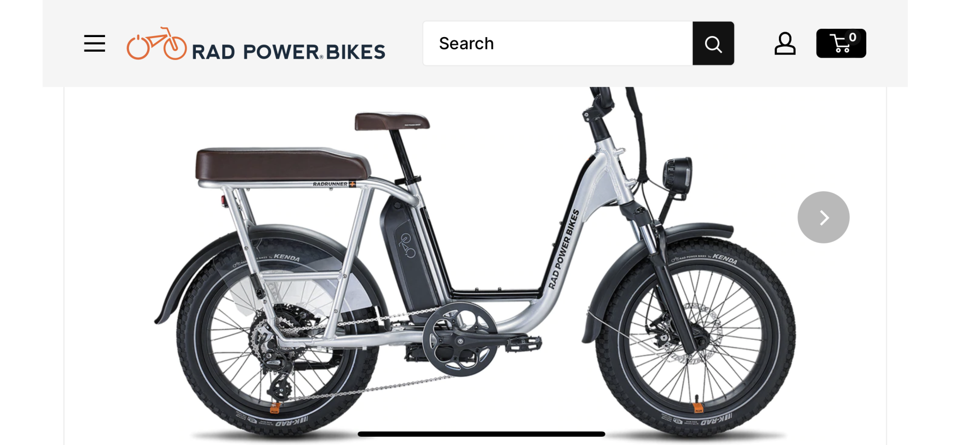 2022 Rad Power Bikes RadRunner Plus Silver, gray or bare metal