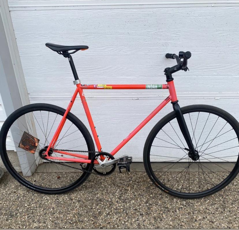 2020 Pure Cycles Single Speed / Fixed Gear Orange and Black