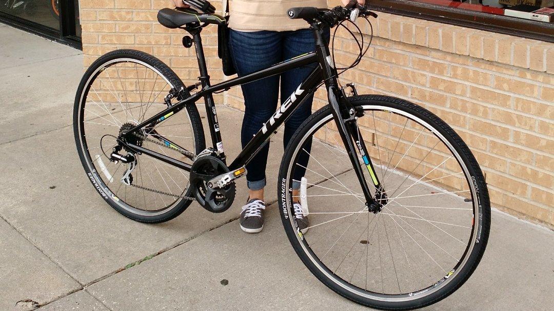 2016 Trek 7.2 FX Black and Green