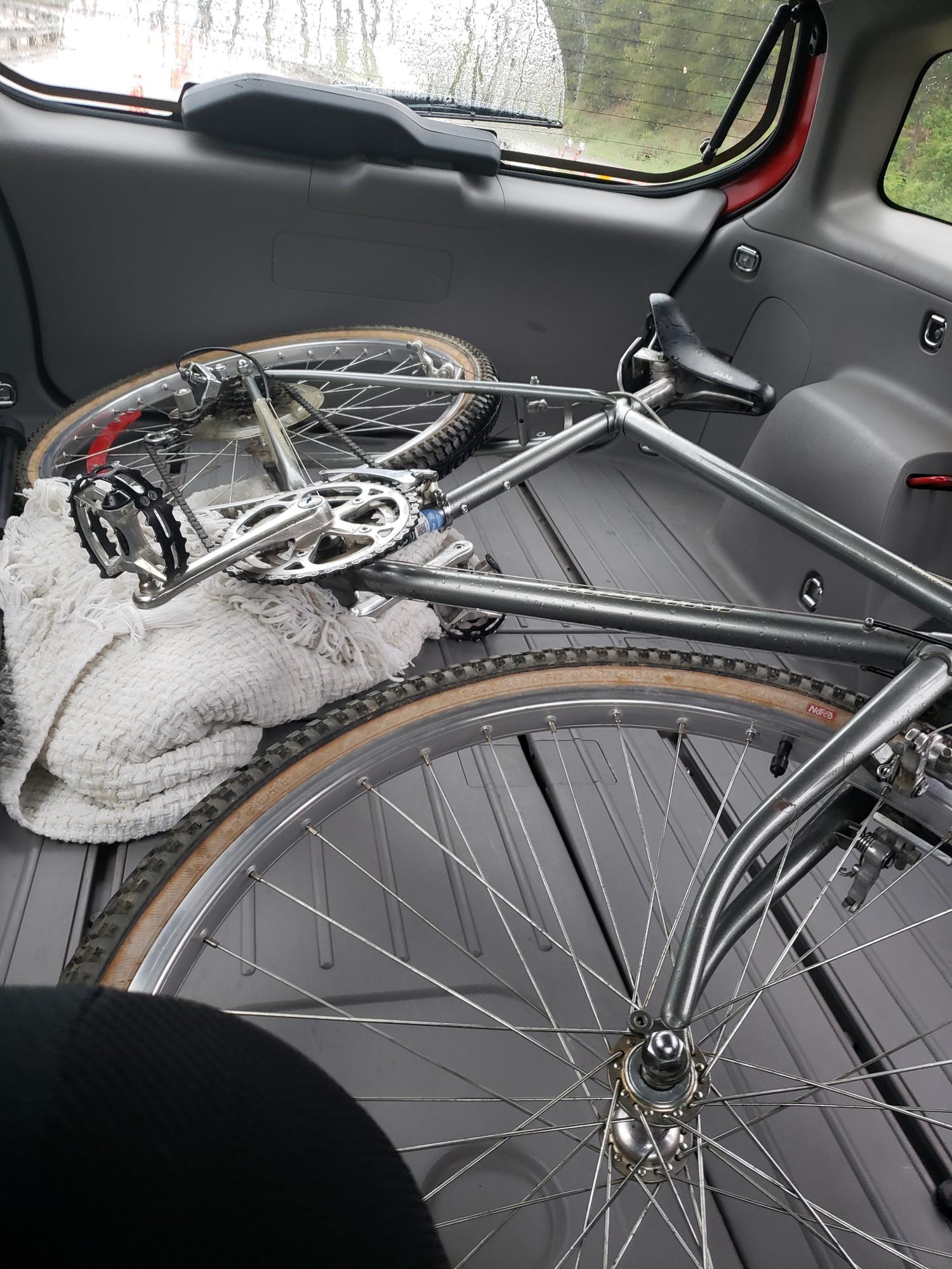 1985 Nishiki Caribou Silver, gray or bare metal