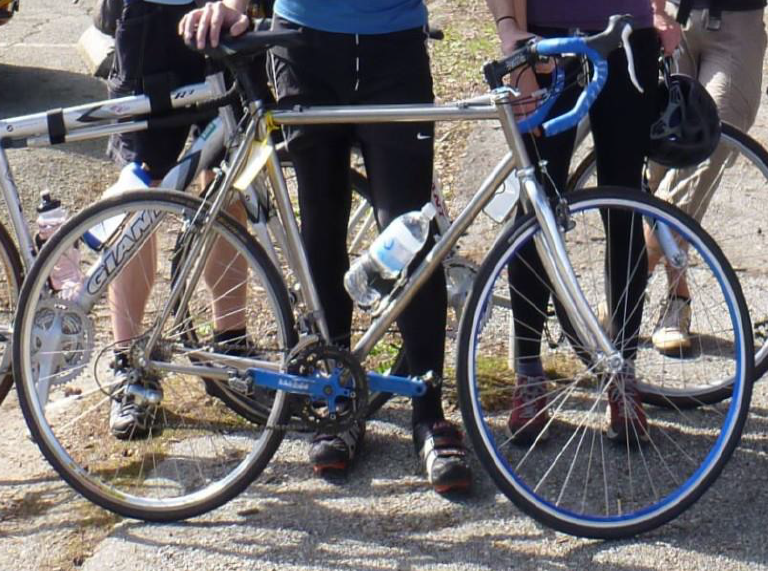 Custom Titanium Build (No Manufacturer's Label) Cyclocross (Custom) Silver or Gray
