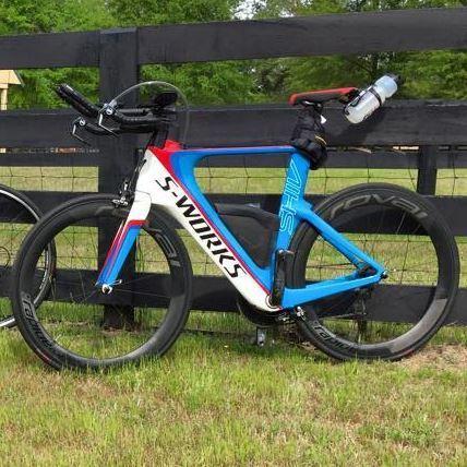 2015 Specialized S-works Shiv Module Blue, Red, and White