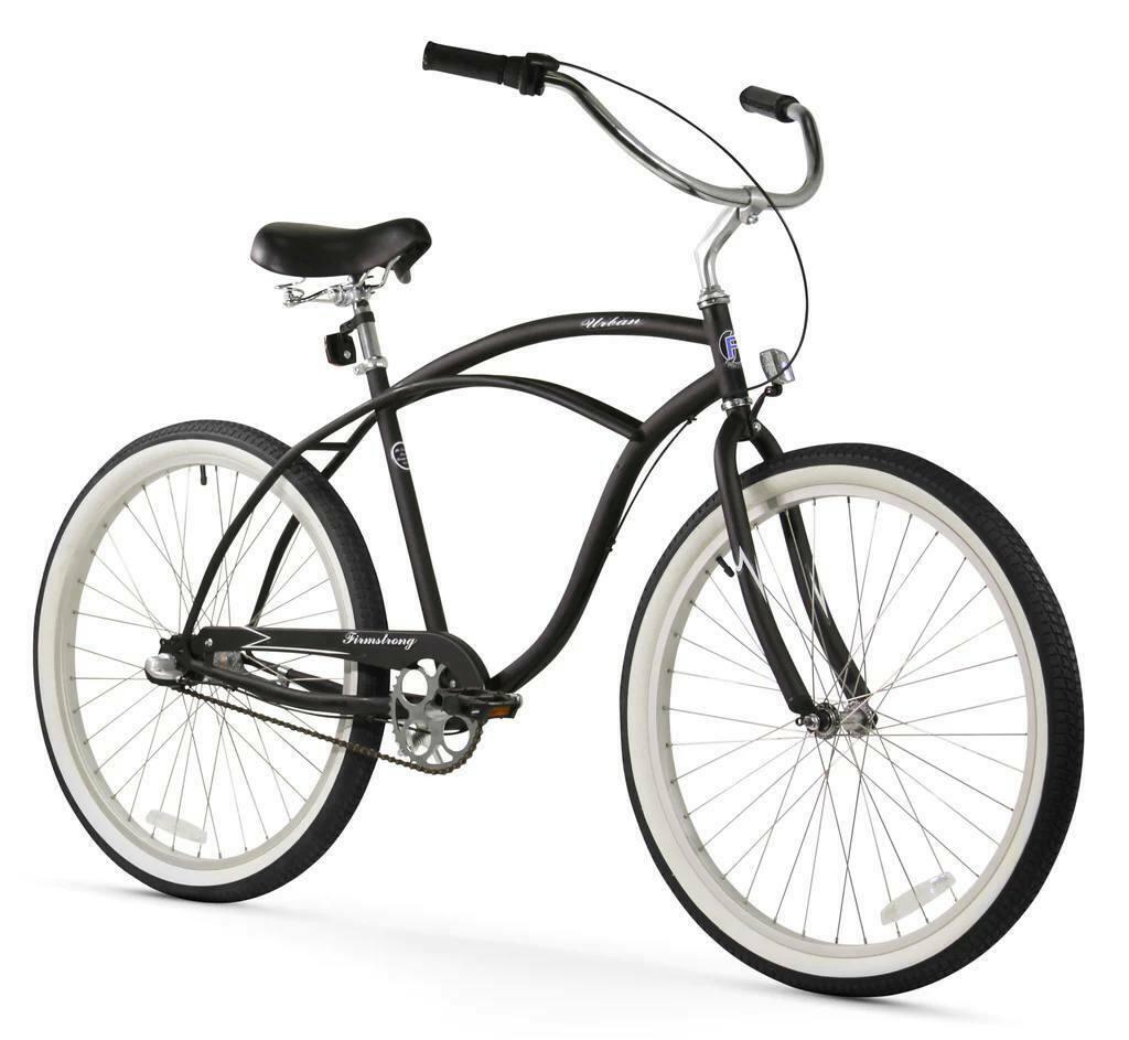 Firmstrong Urban Man Beach Cruiser Bike Black