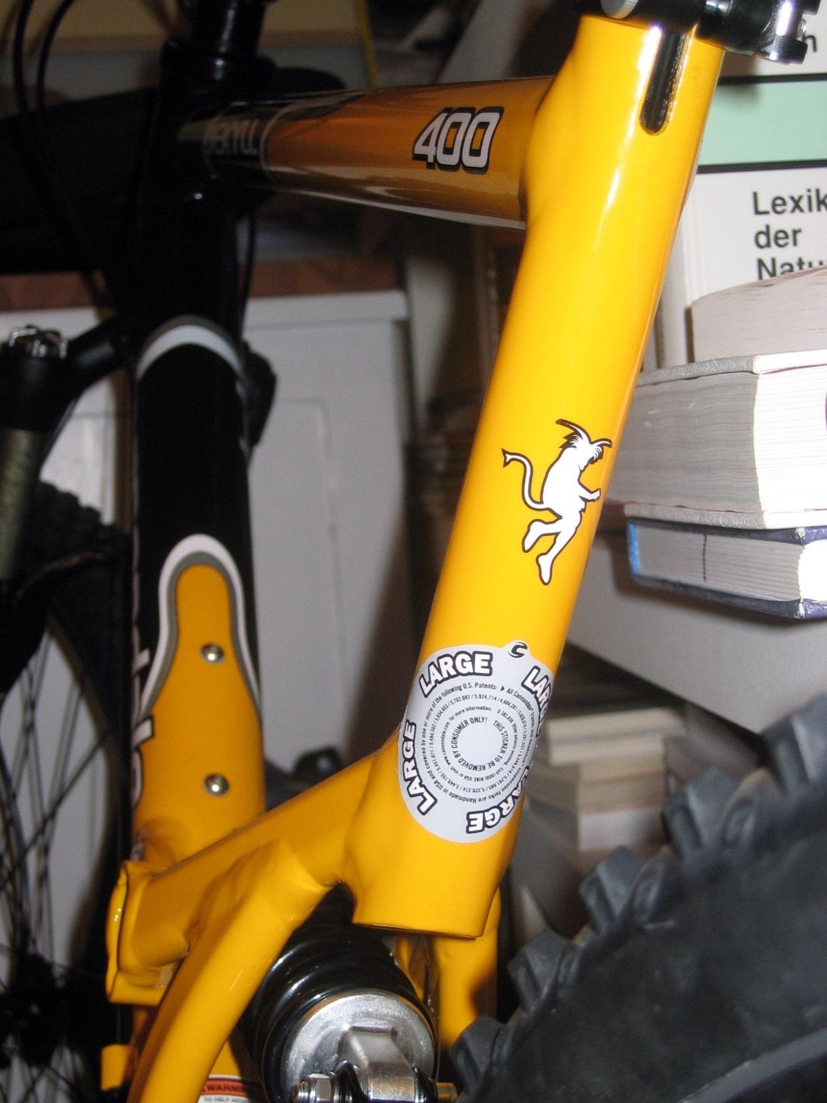 2004 Cannondale Jekyll 400 Yellow or Gold