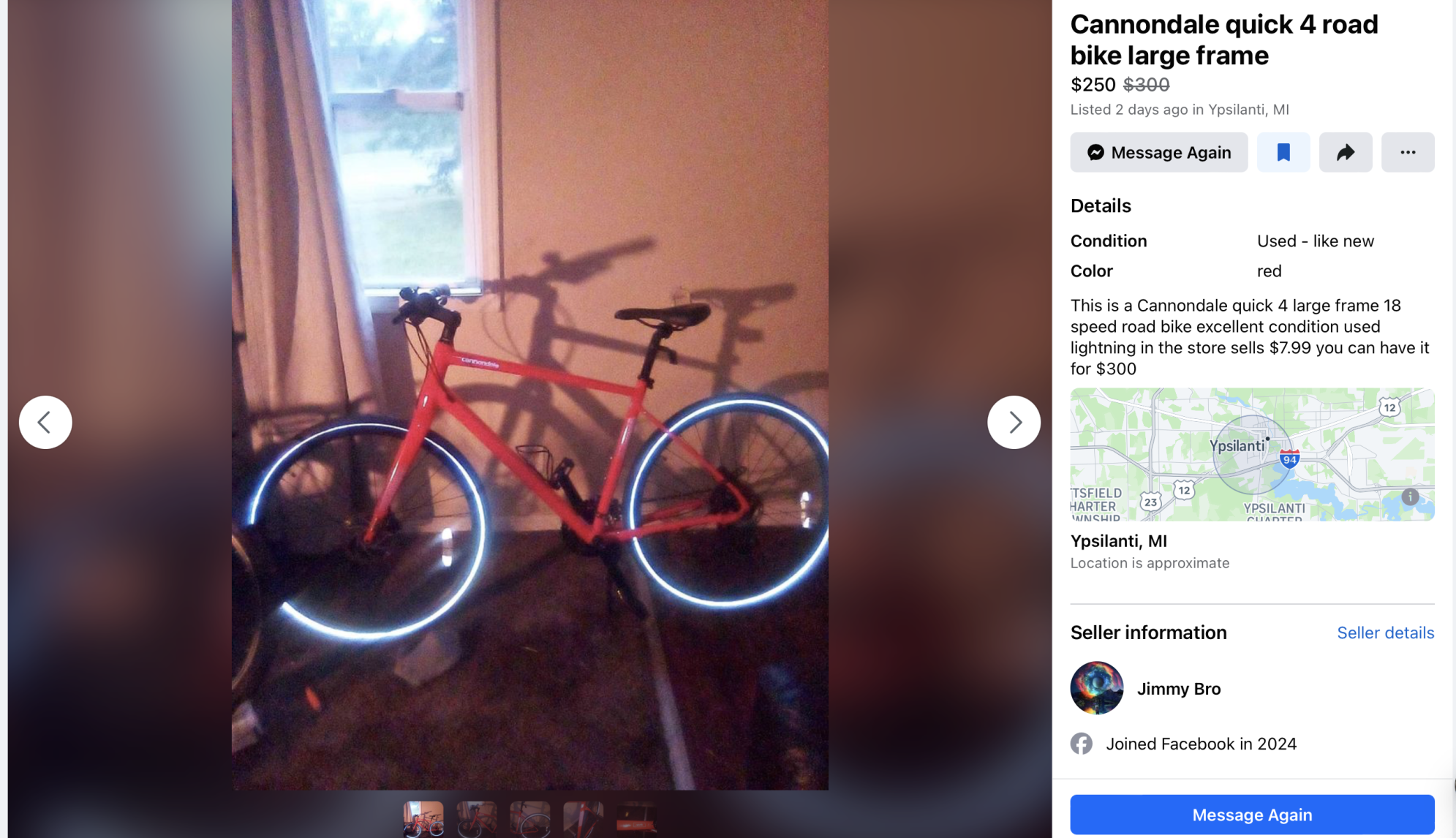 2024 Cannondale Quick 3 Red