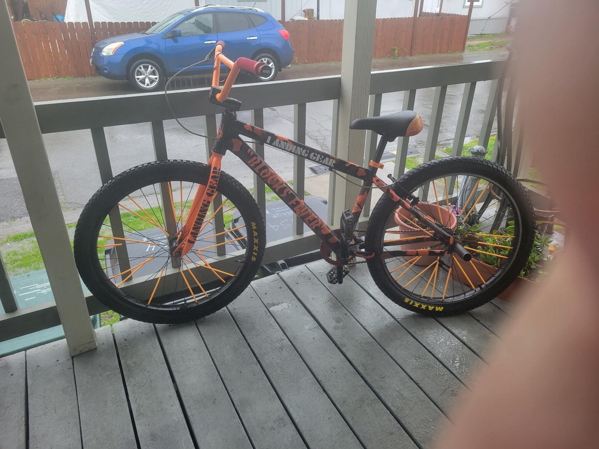 2021 SE Bikes Blocks flyer Orange and Black