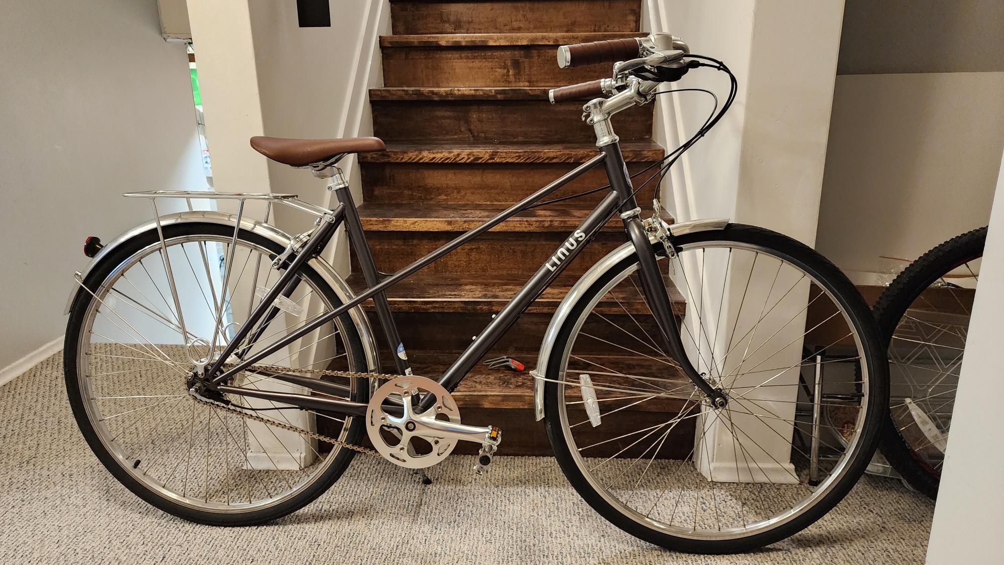 2022 Linus Mixte Silver, gray or bare metal