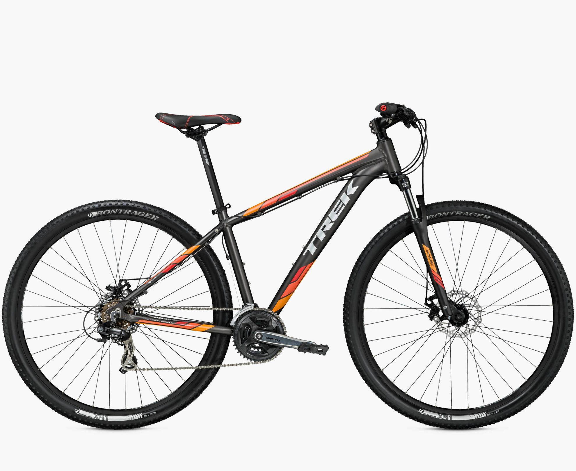 2016 Trek Marlin 5 Black, Orange, and Red