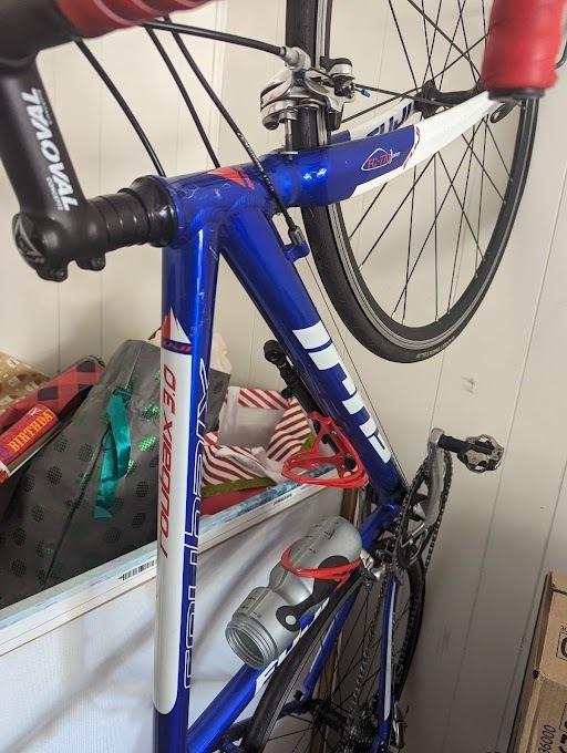 Fuji Roubaix 3.0 Blue, White, and Red