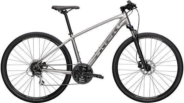 2020 Trek 21 Trek Dual Sport 2 Silver, gray or bare metal