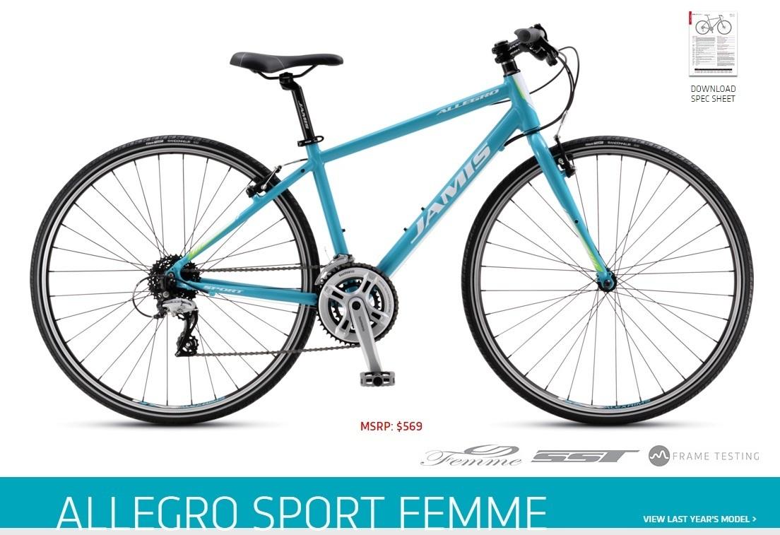 2016 Jamis Femme-Allegro Sport Teal